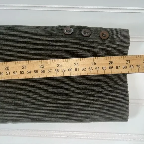 Guess Blazer Sports Jacket Corduroy Army Green Men's Size Medium Lined - Picture 6 of 10